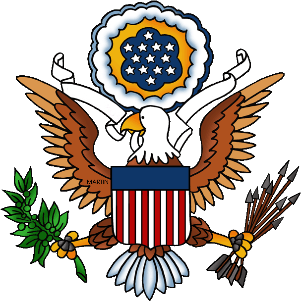 Free United States Clip Art By Phillip Martin, Great - American Government Clip Art - Png Download (632x648), Png Download