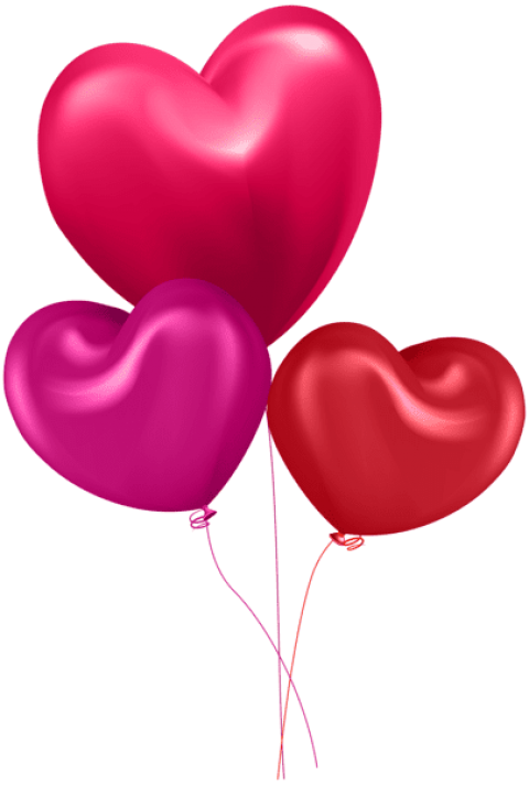 Free Png Download Balloon Hearts Transparent Png Images - Transparent Background Heart Balloon Png Clipart (480x712), Png Download