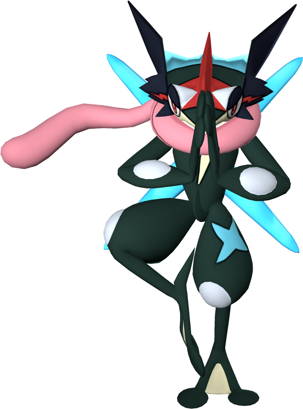 Greninja Shiny Png - Greninja Ash Shiny Png Clipart (1024x1389), Png Download