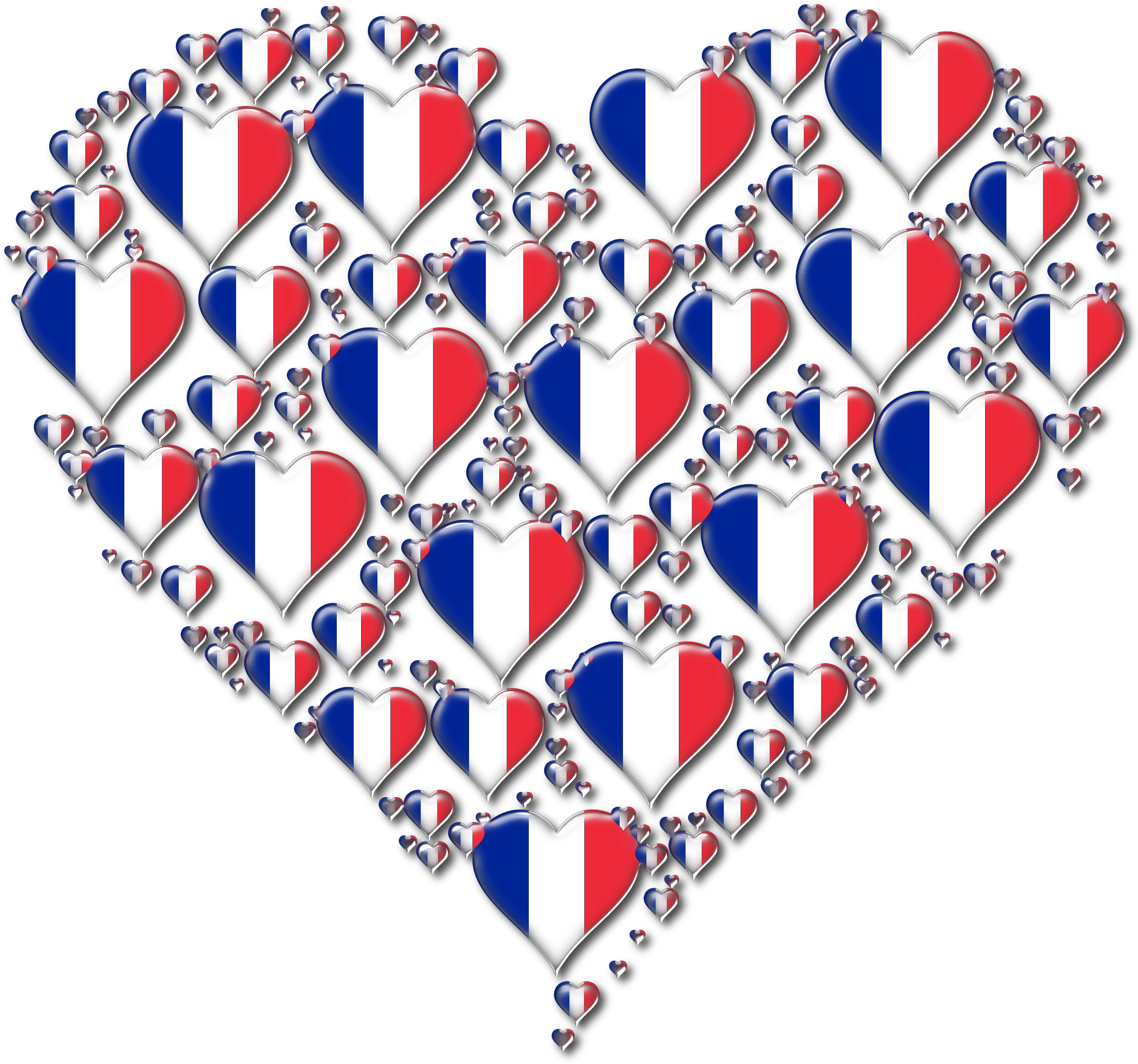 This Free Icons Png Design Of Heart France Fractal Clipart (2400x2245), Png Download