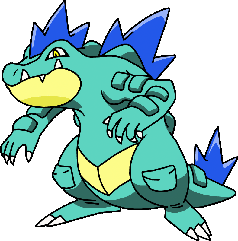 160 Feraligatr Os Shiny - Pokemon Feraligatr Shiny Clipart (788x799), Png Download