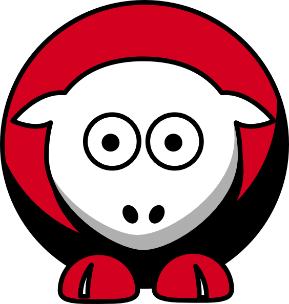 Sheep Chicago Bulls Team Colors Svg Clip Arts 564 X - Png Download (564x594), Png Download