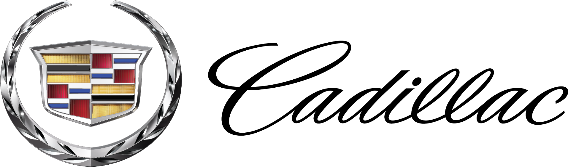 Cadillac Logo Free Download Png - Cadillac Logo Transparent Clipart (1920x591), Png Download