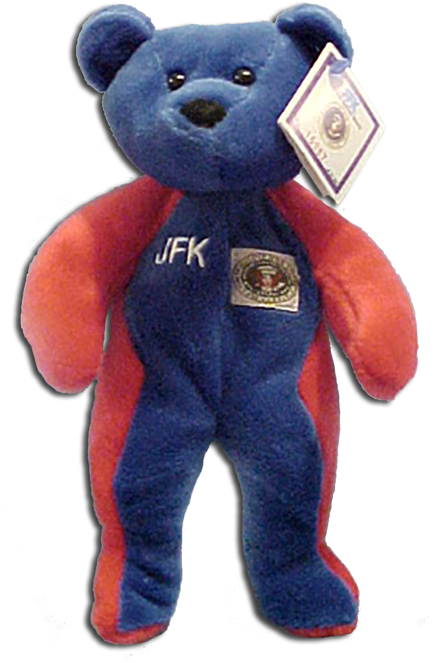 Jfk "the Presidential Bear" Plush Teddy Bear - Teddy Bear Clipart (634x1000), Png Download