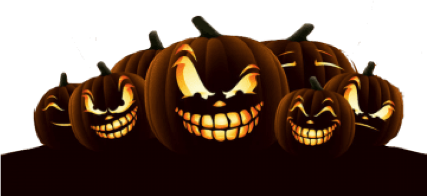 Free Png Download Green Bay Packers Halloween Png Images - Happy Halloween New Orleans Clipart (851x396), Png Download