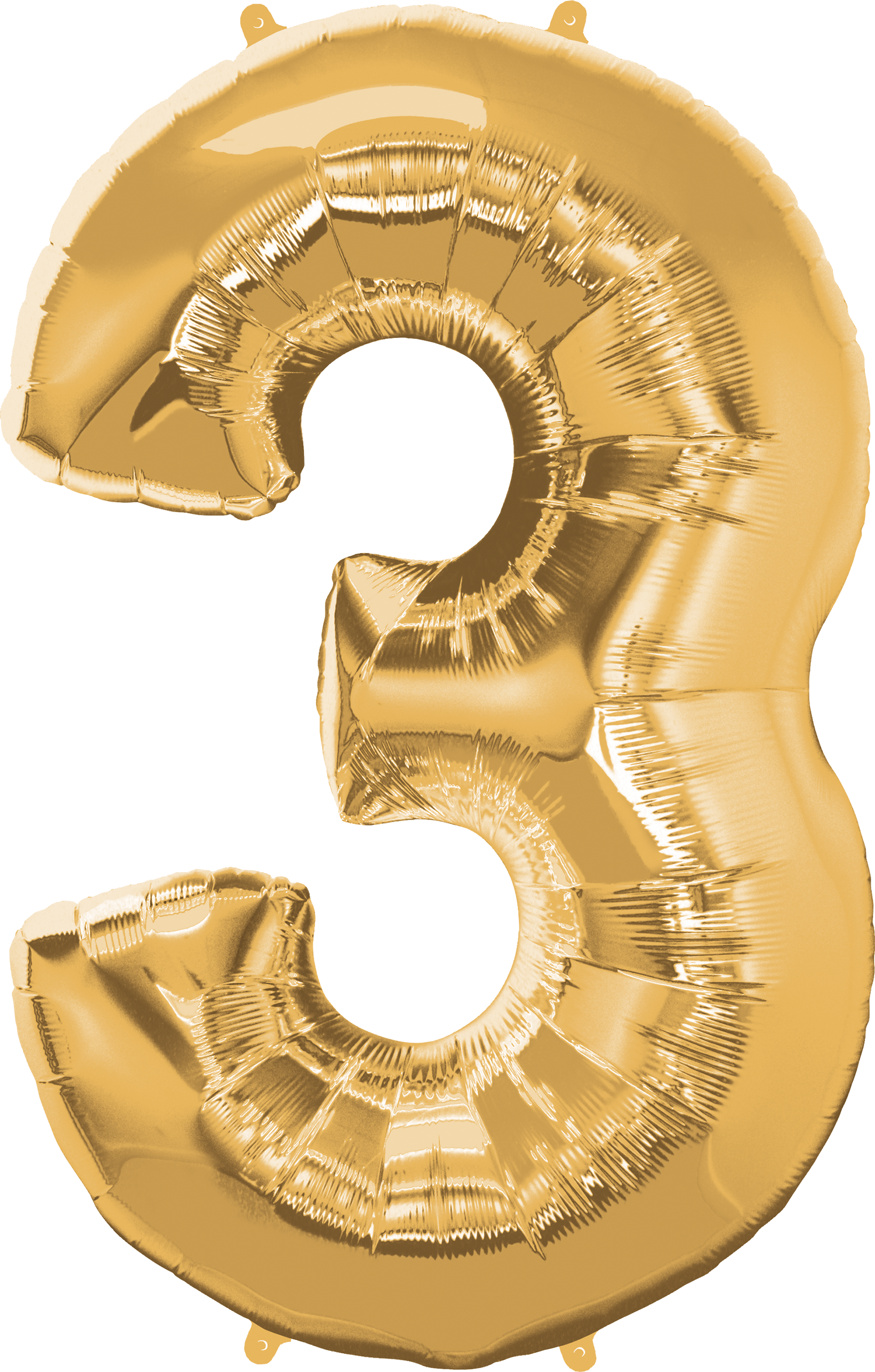 Qualatex Numeral Gold Balloons Clipart (1578x2473), Png Download