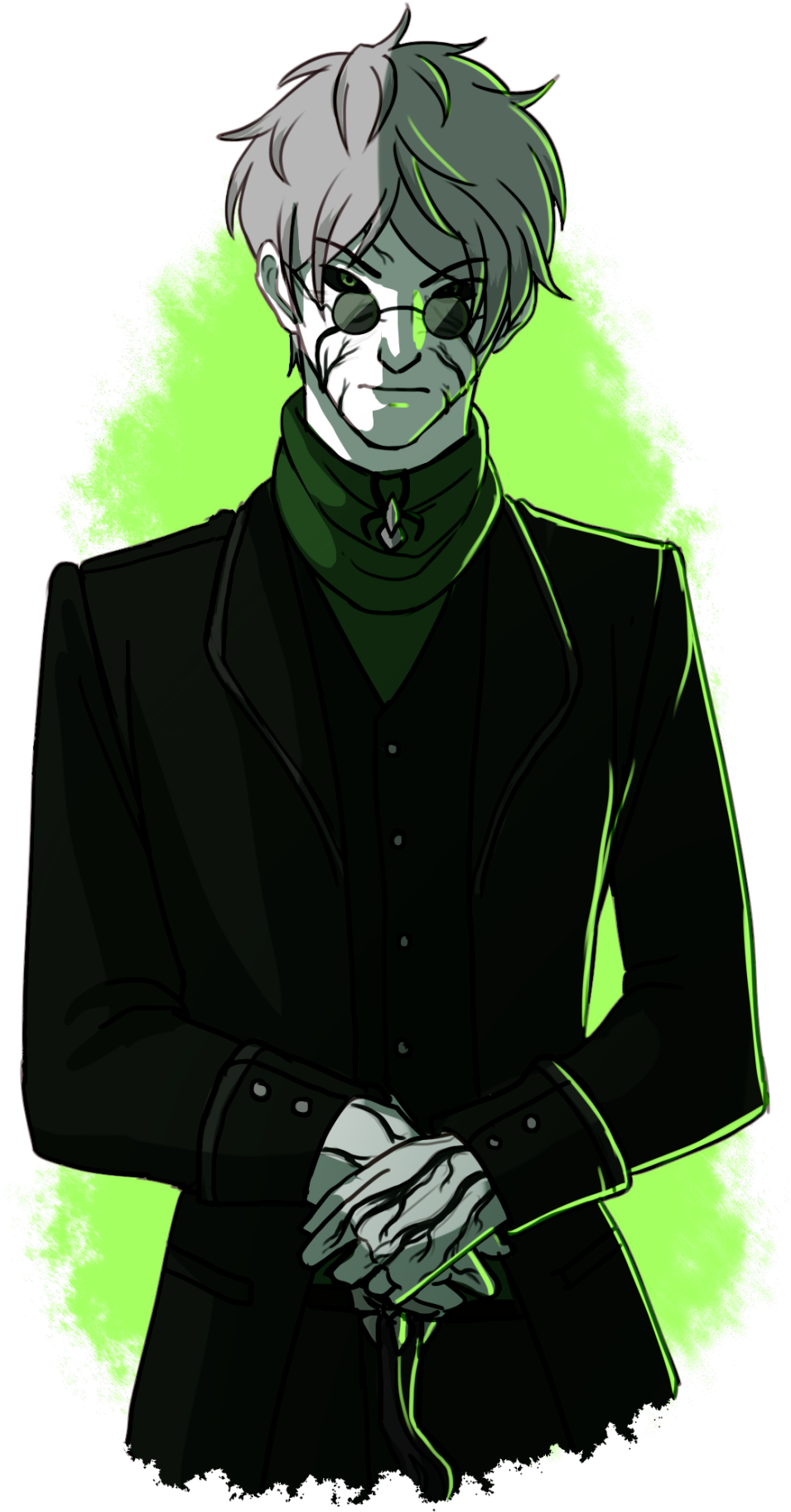 Professor Ozpin Green Fictional Character - Rwby Ozpin And Salem Clipart (1070x1920), Png Download