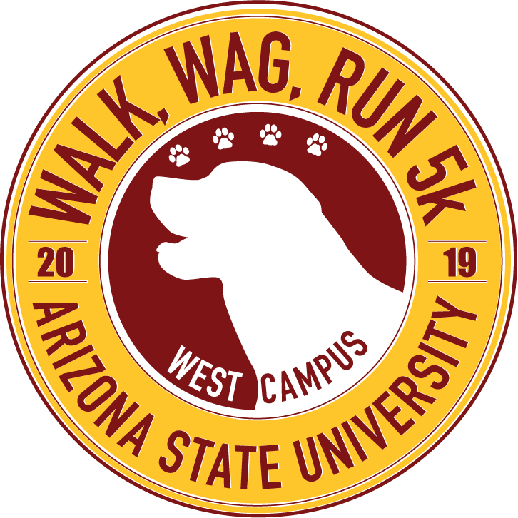 Asu Walk, Wag And Run 5k - Uerj Ffp Clipart (726x726), Png Download