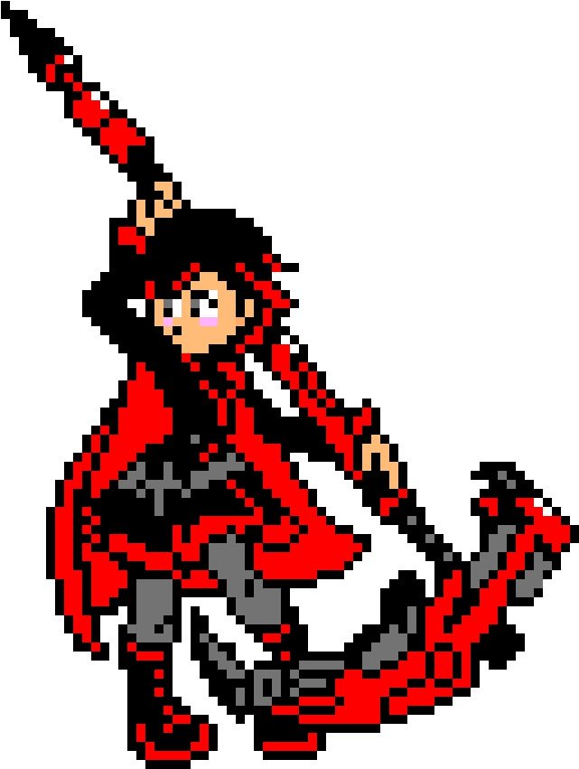 Rwby - Rwby Pixel Art Clipart (850x970), Png Download