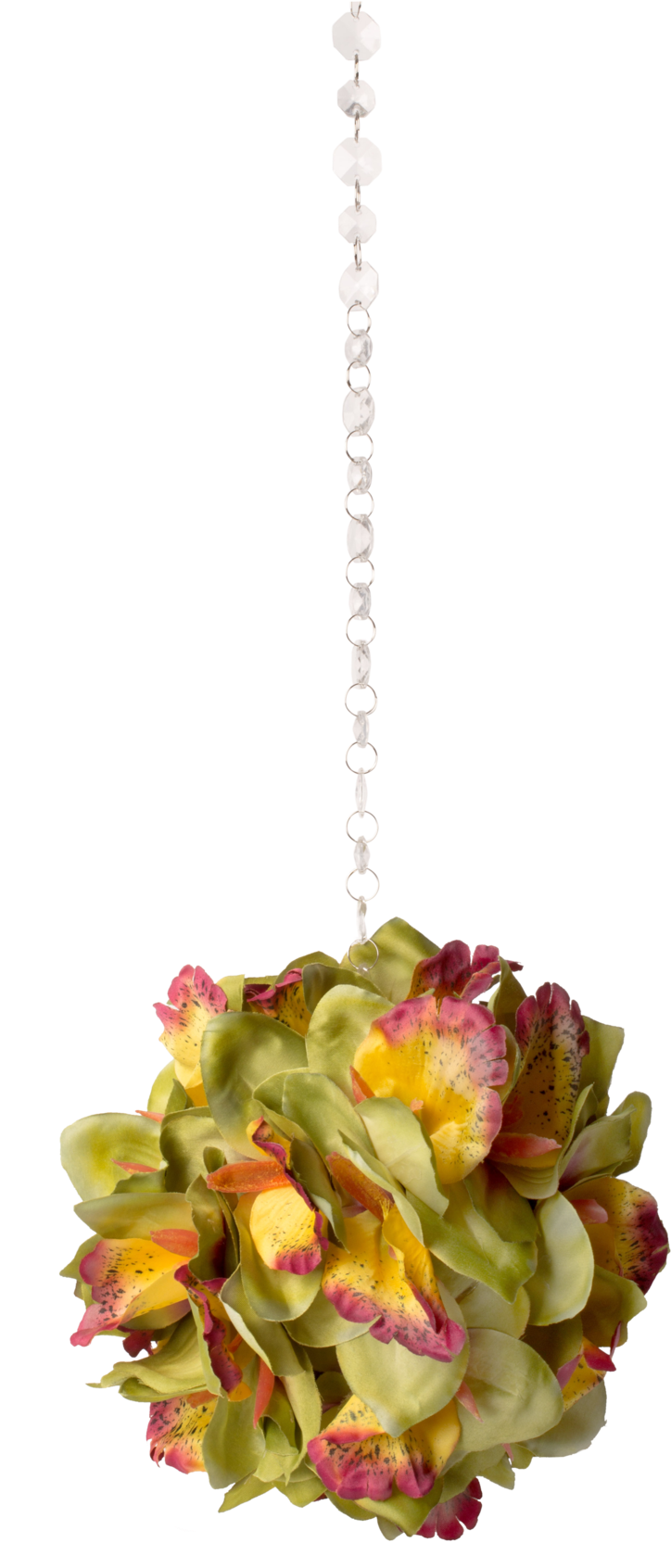 Orchid Hanging Flower Ball Clipart (724x1692), Png Download