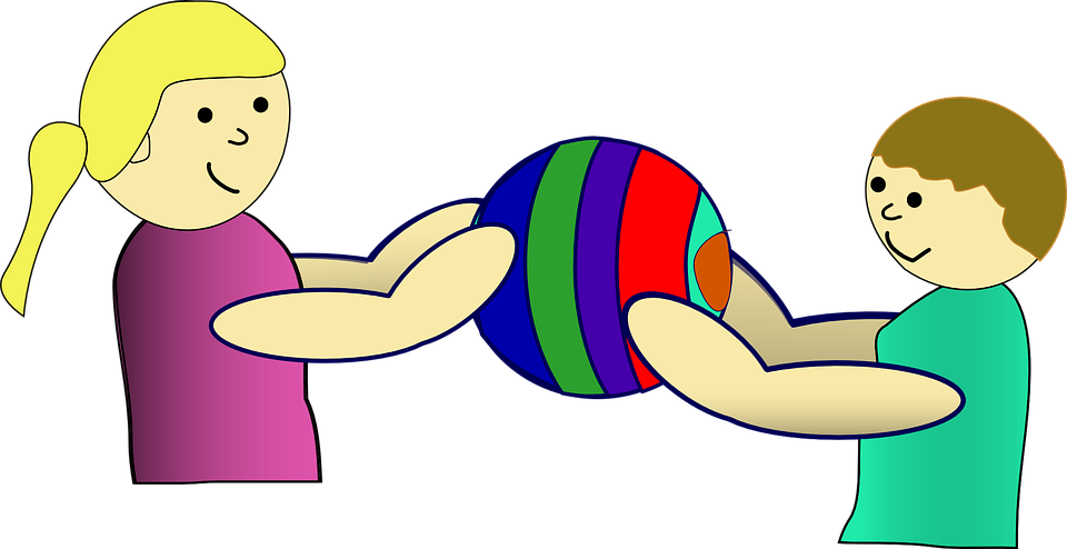 Children Sharing Clip Art - Png Download (960x494), Png Download