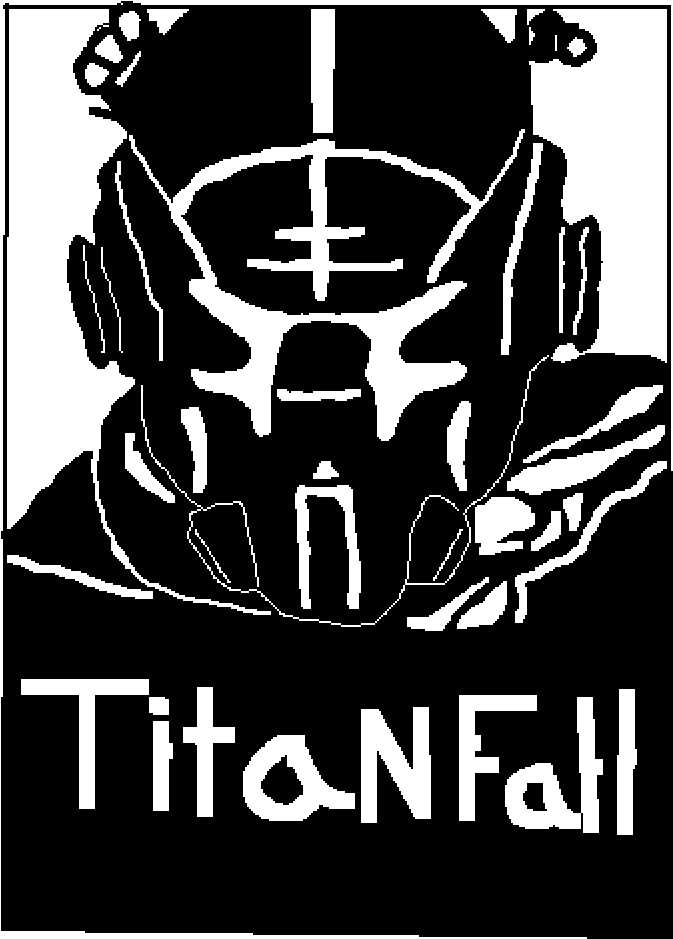 Titanfall - Titanfall 2 Black And White Clipart (1000x1000), Png Download