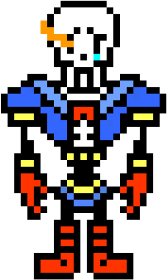 Face Wave Emoji - Undertale Disbelief Papyrus Sprite Clipart (600x987), Png Download