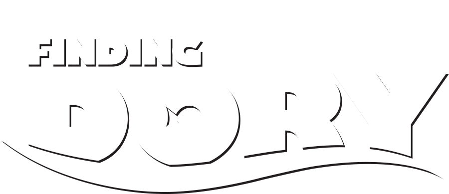 Finding Dory Logo Png - Finding Nemo Logo White Clipart (900x389), Png Download