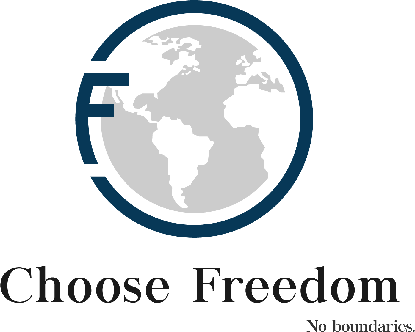 Choose Freedom Logo - World Map Clipart (1395x1117), Png Download