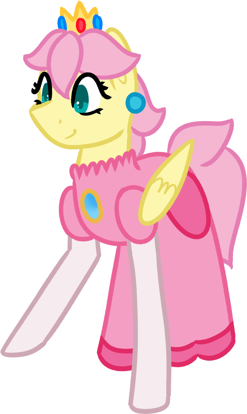 Princess Peach Clipart Costume Homemade - Fluttershy As Princess Peach - Png Download (935x1419), Png Download