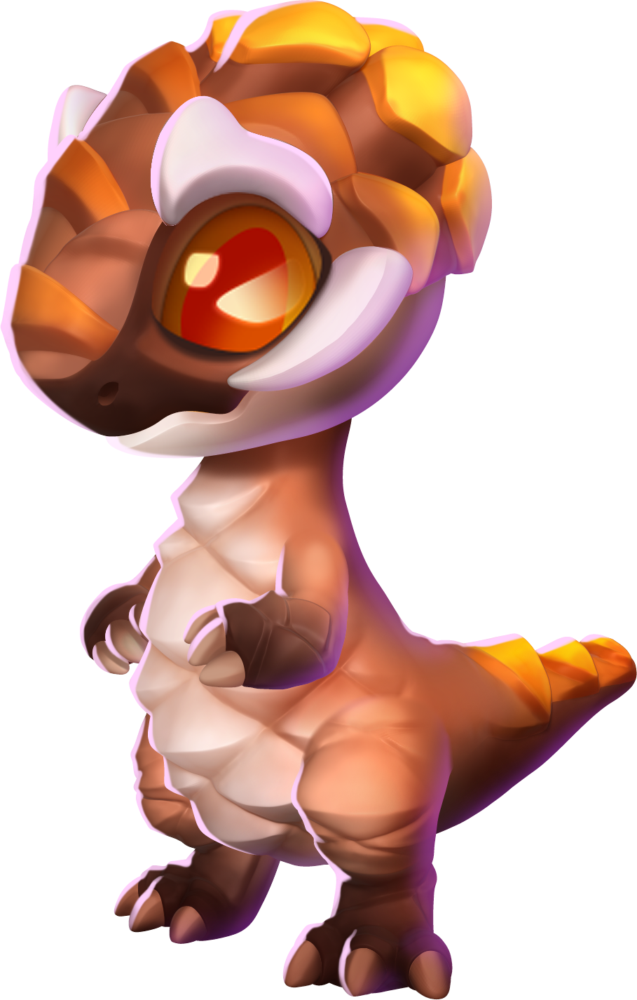 Pine Cone Dragon Baby - Illustration Clipart (909x1426), Png Download