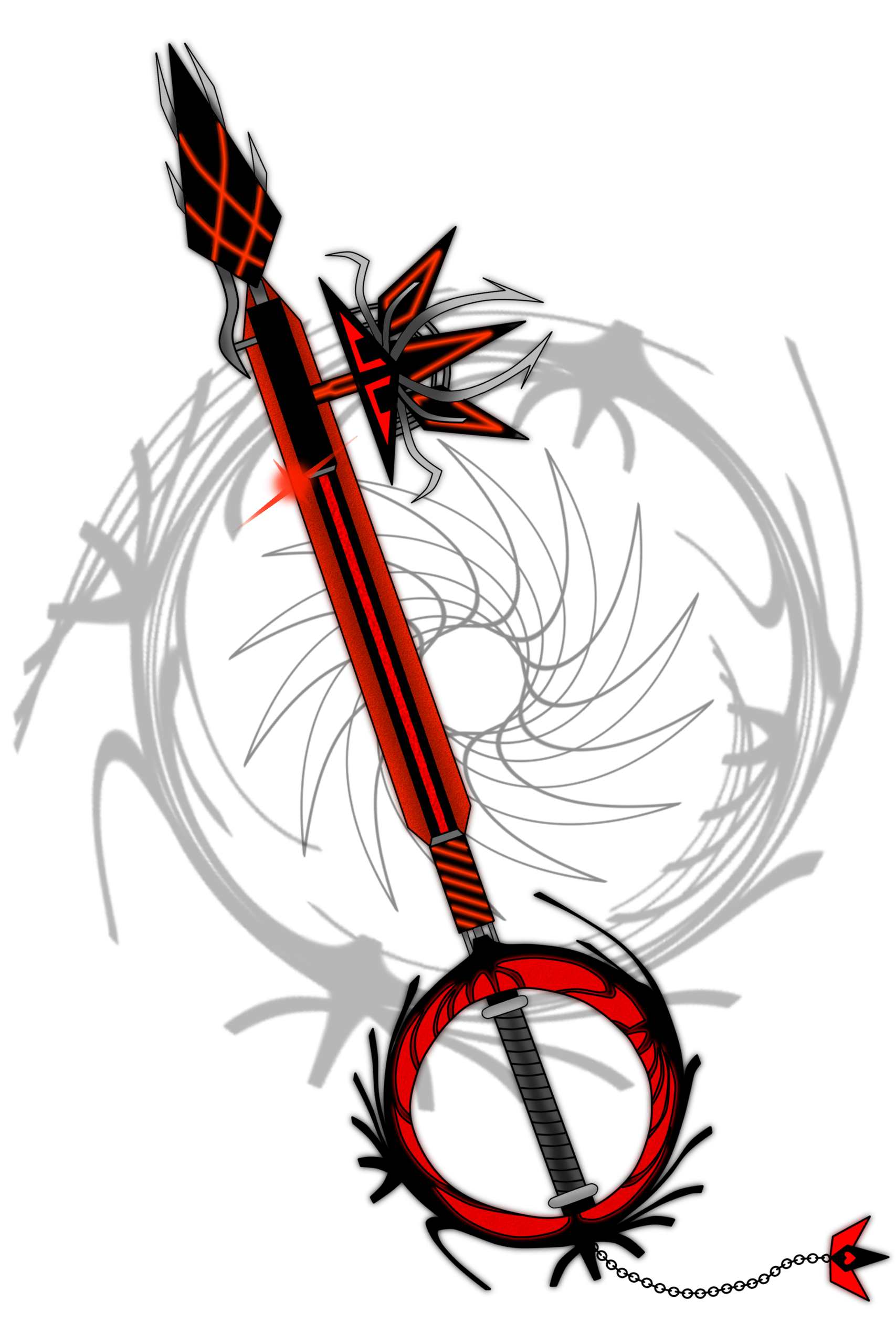 Keybalde Socity Images Awesome Keyblades Hd Wallpaper - Red Keyblade Clipart (1707x2560), Png Download