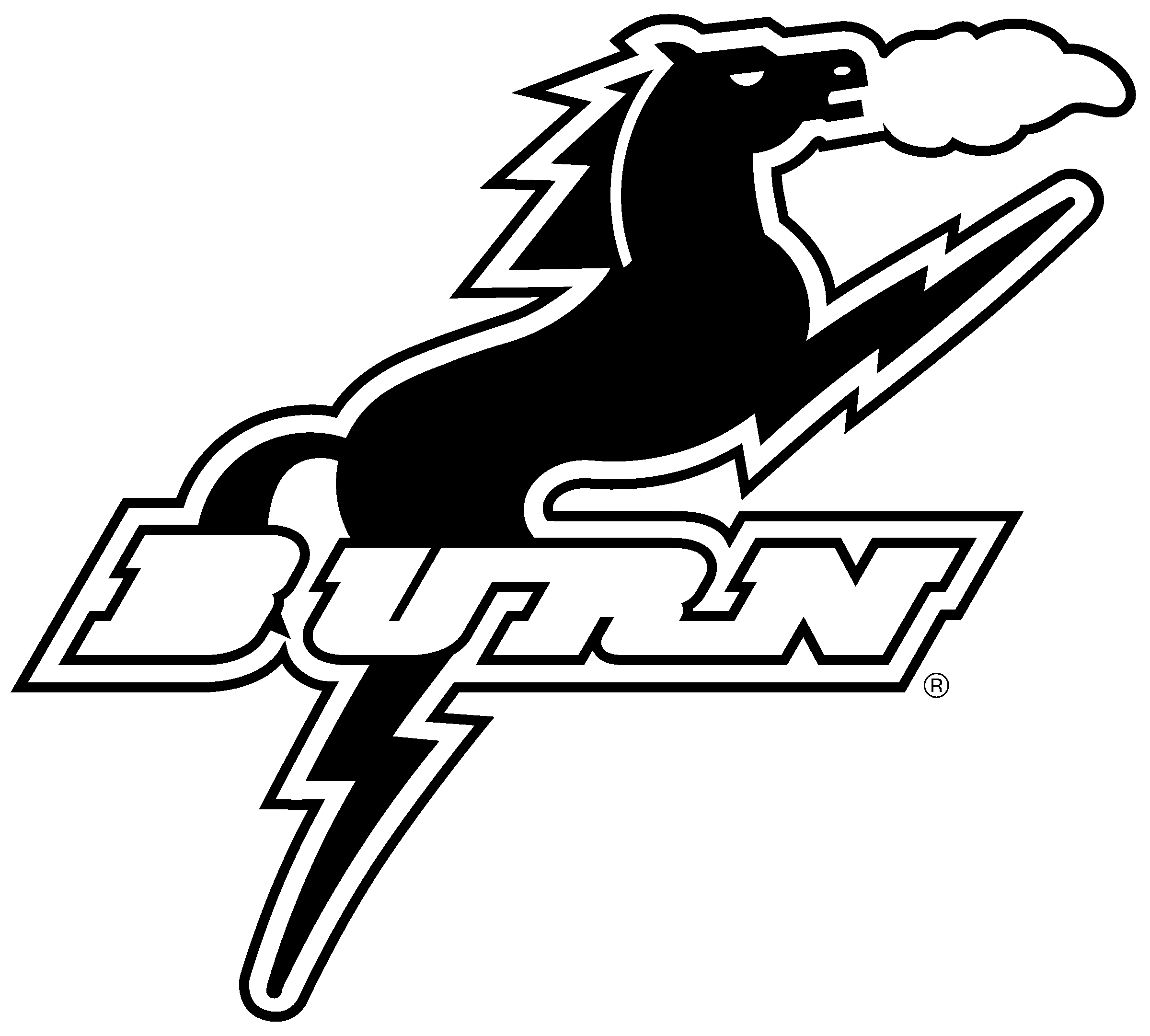 Burn Logo Black And White - Illustration Clipart (2400x2162), Png Download