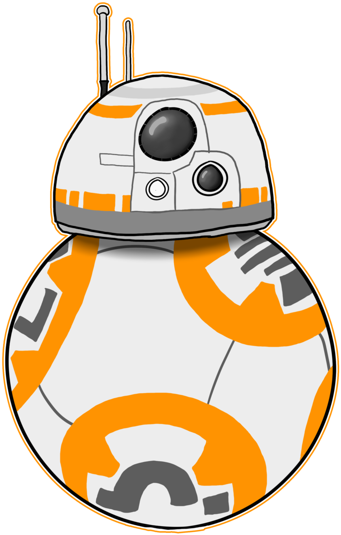 Bb-8 Star Wars Png Free Download - Star Wars Bb8 Clipart Transparent Png (730x1095), Png Download