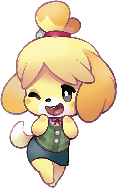 Isabelle From Animal Crossing 💛 Stickers And More - Animal Crossing Isabelle Fan Art Clipart (540x664), Png Download