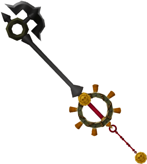 Where There Is A Really Clear Sharp Edge - Kingdom Hearts Pirate Keyblade Clipart (547x582), Png Download