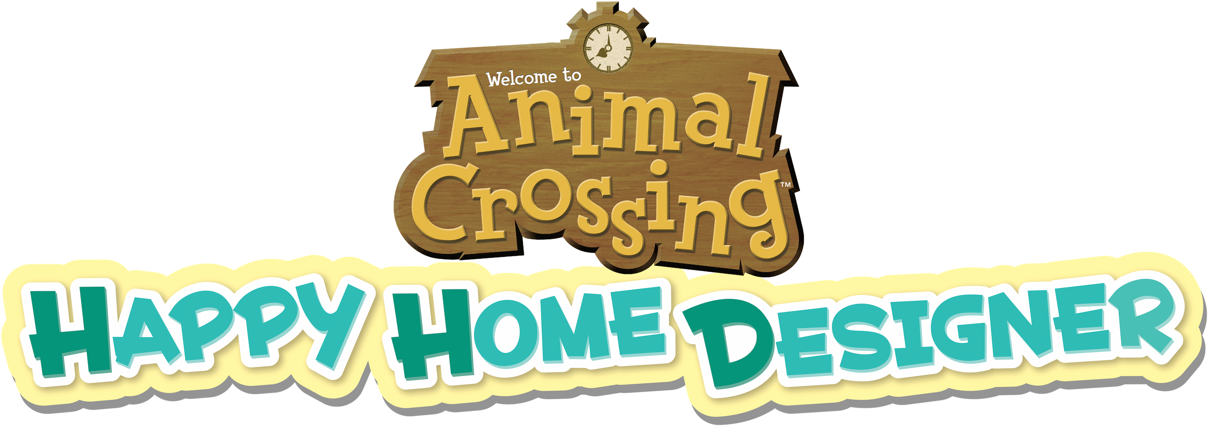 Animal Crossing Happy Home Designer - Animal Crossing Hhd Logo Clipart (4100x1476), Png Download