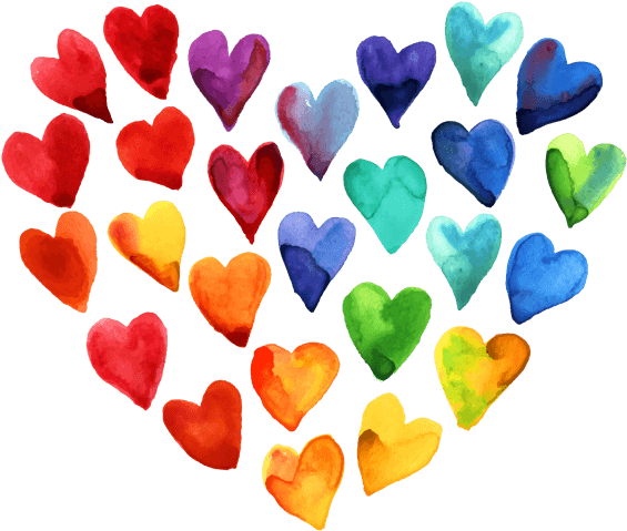 Beautiful Watercolor Heart Stickers Messages Sticker-0 - Watercolor Heart Sticker Png Clipart (618x502), Png Download