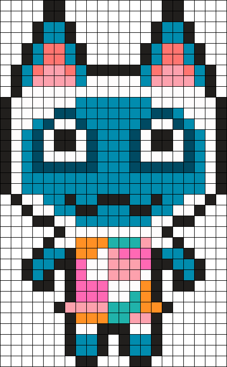 Animal Crossing Mitzi Perler Bead Pattern / Bead Sprite - Triforce Pixel Art Animal Crossing Clipart (442x715), Png Download