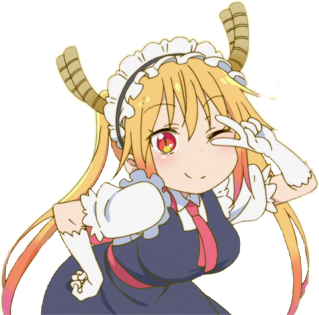 Tohru Sticker - Dragon Maid Tohru Clipart (1024x1012), Png Download
