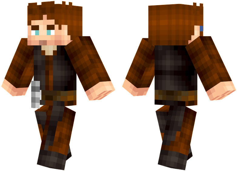 Anakin Skywalker - Minecraft Hamburger Head Skin Clipart (804x576), Png Download