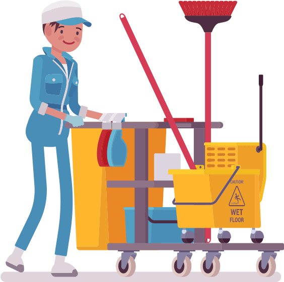 Originally Established To Provide Discount Cleaning - Clipart Cleaning Supplies Cartoon - Png Download (600x600), Png Download