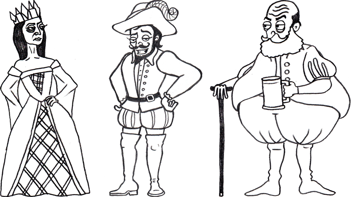 #shakespearespeaks - Shakespeare Characters Templates Clipart (1200x675), Png Download