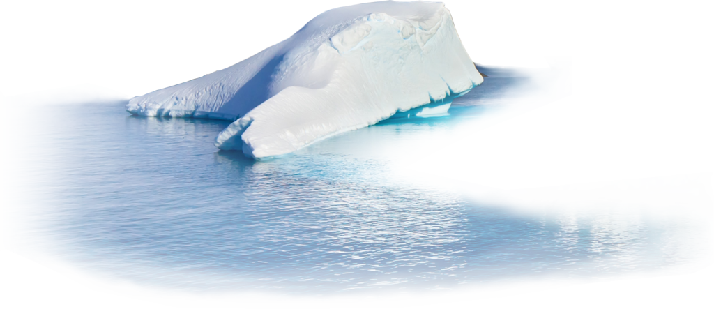Iceberg Transparent Background - Iceberg Png Clipart (1024x443), Png Download
