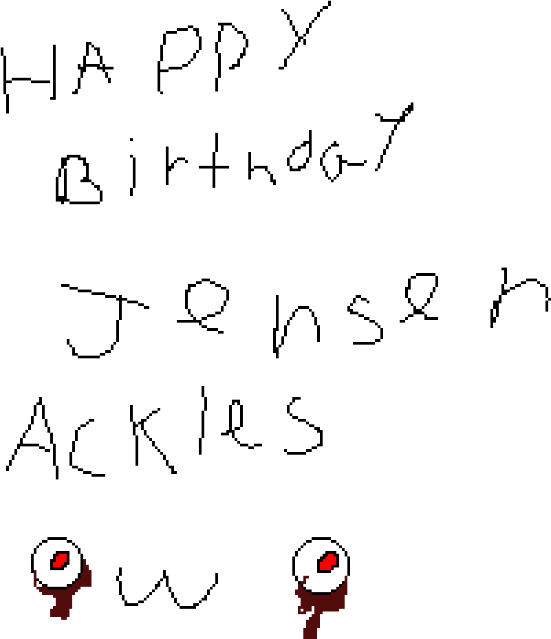 Happy Birthday Jensen Ackles - Handwriting Clipart (801x929), Png Download