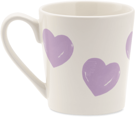 Heart Watercolor Everyday Mug - Coffee Cup Clipart (570x570), Png Download