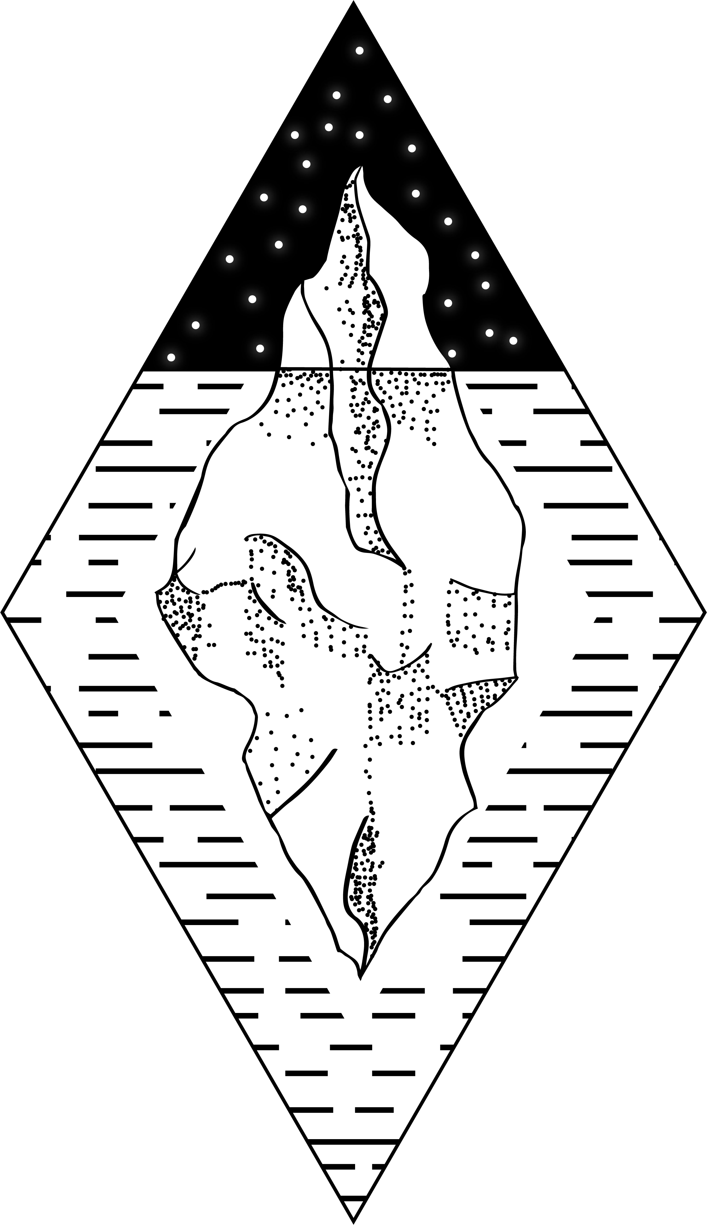 Illustrationiceberg - Line Art Clipart (2439x4223), Png Download