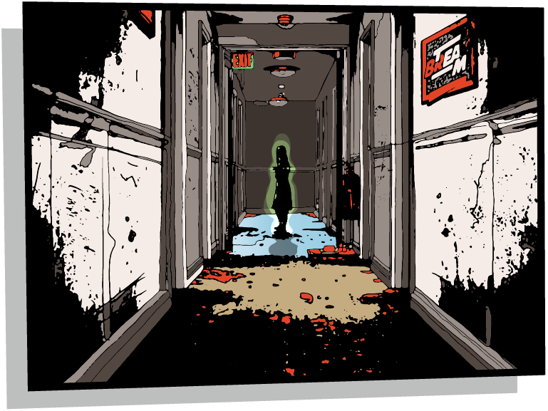 Jhaunted Room - Team Break Haunted Room Clipart (769x577), Png Download