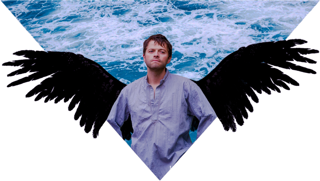 Castiel Png Headers - Fallen Angel Wings Png Clipart (1280x720), Png Download