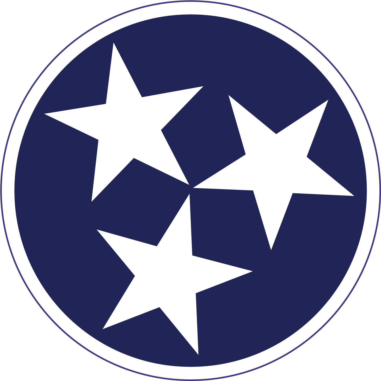 Tn 3 Stars - Flag Of East Tennessee Clipart (1677x1677), Png Download