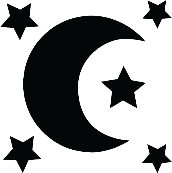 Moon And Stars - Number 13 Birthday Cake Clipart (750x750), Png Download