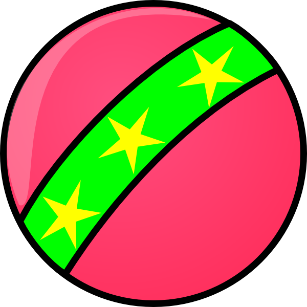 Ball With Stars Png Clipart (600x600), Png Download