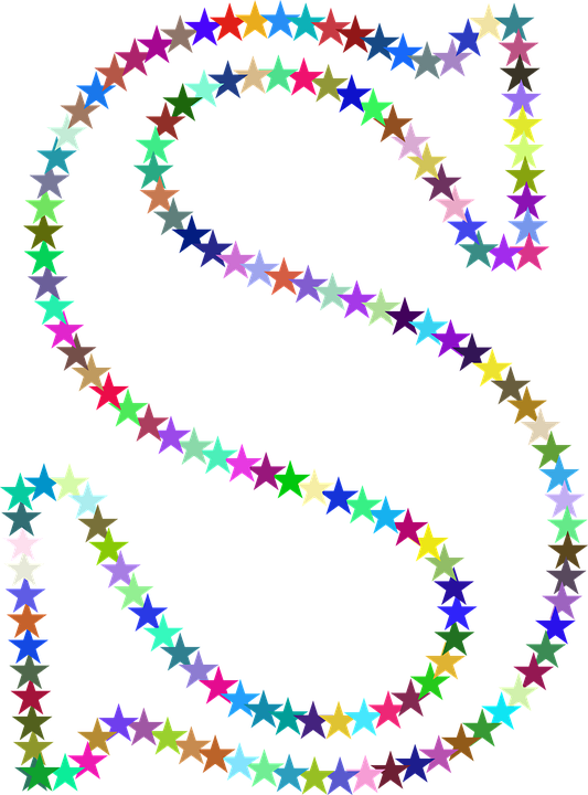 Stars, Colorful, Prismatic, Chromatic, Rainbow - Stars Colorful Clipart (533x720), Png Download