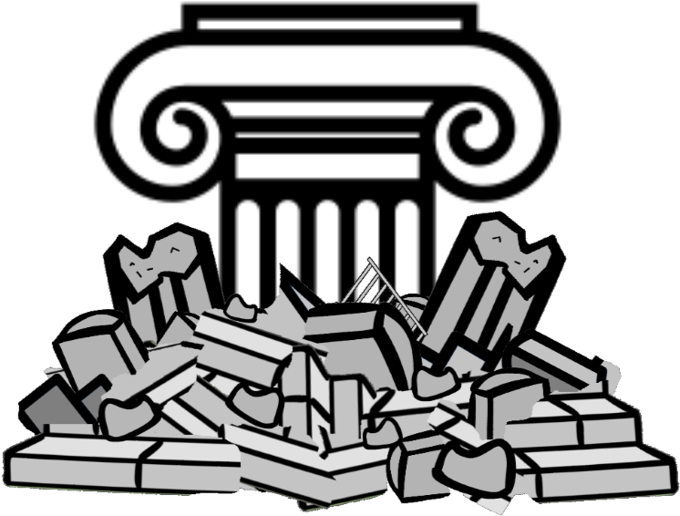 Six Pillars - Pile Of Rubble Clipart - Png Download (770x610), Png Download
