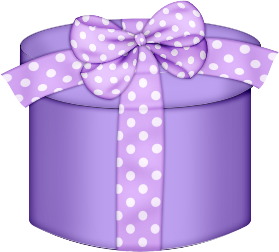 Purple Round Gift Box Png Clipart Transparent Gift Box Purple Large
