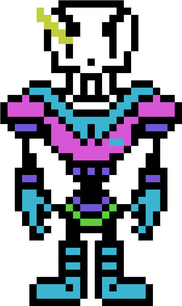 Undertale Papyrus Sprite , Png Download - Disbelief Papyrus Sprite Clipart (601x1009), Png Download