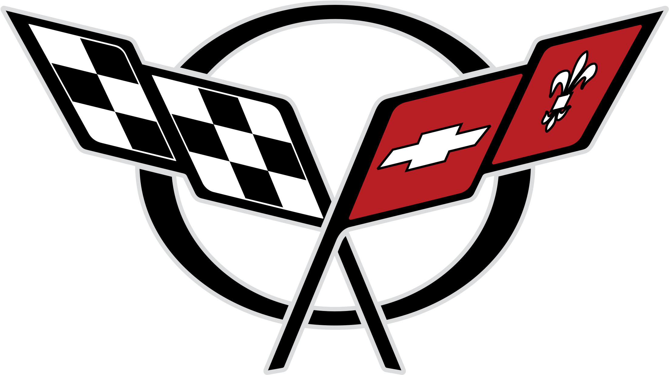 Corvette Logo Png Transparent - Corvette Logo Clipart (2400x2400), Png Download