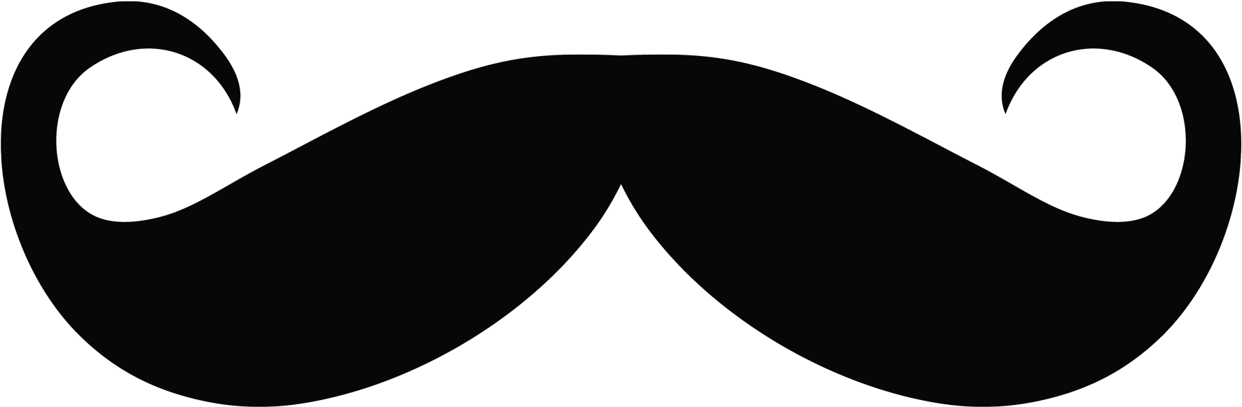 Mustache Png Clipart (2000x1021), Png Download