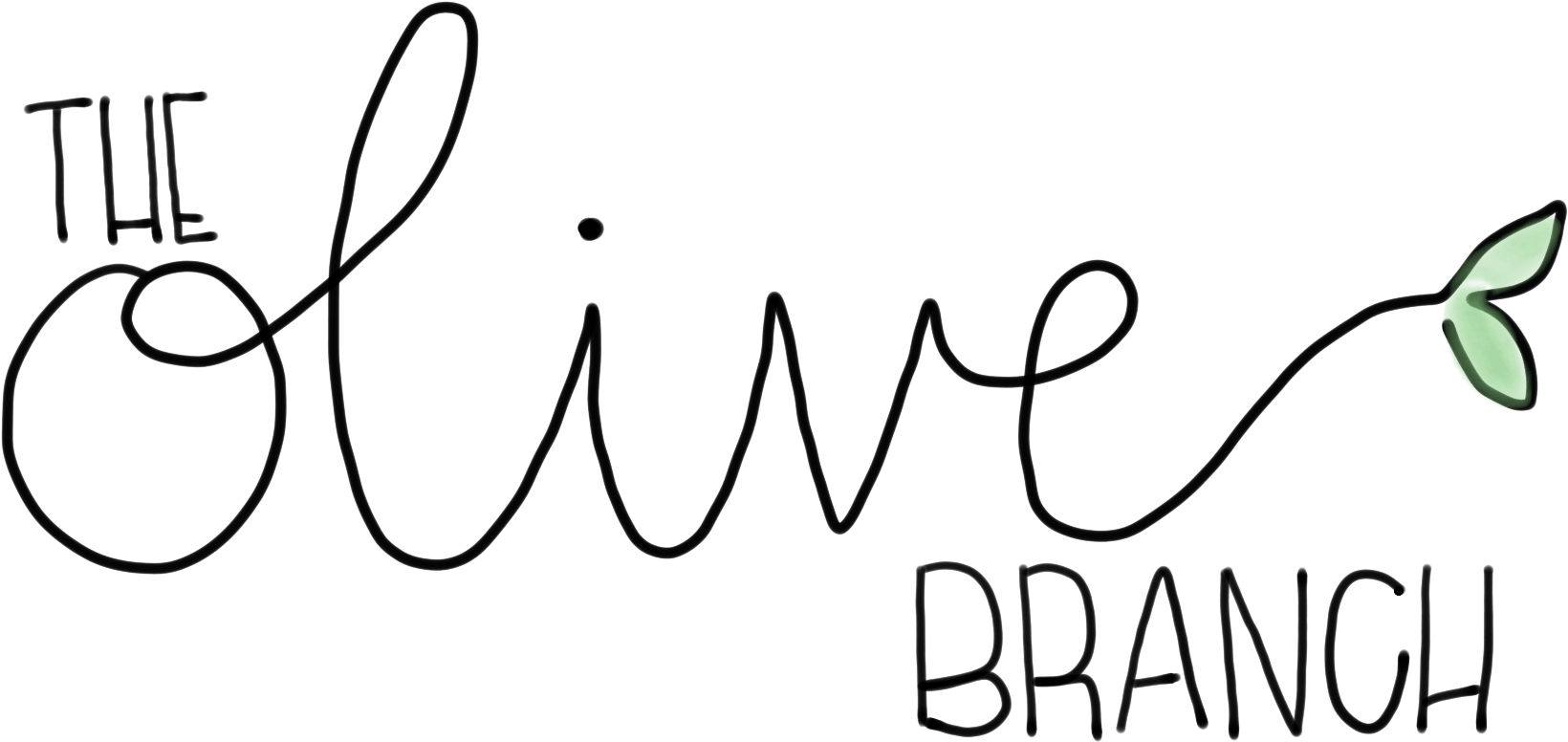 The Olive Branch Bakery - Line Art Clipart (2100x834), Png Download