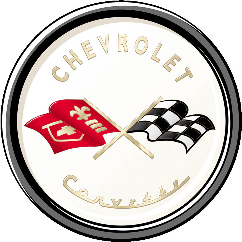 1958 Corvette Emblems Gallery - Chevrolet Corvette Clipart (1024x1024), Png Download
